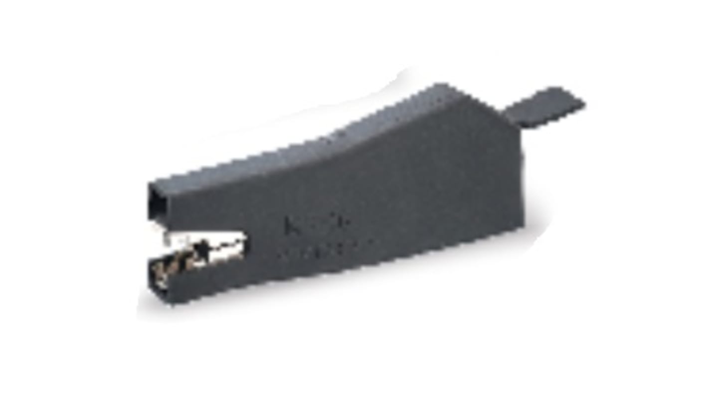 Sato Parts Crocodile Clip, Copper Alloy Contact, 20A, Black