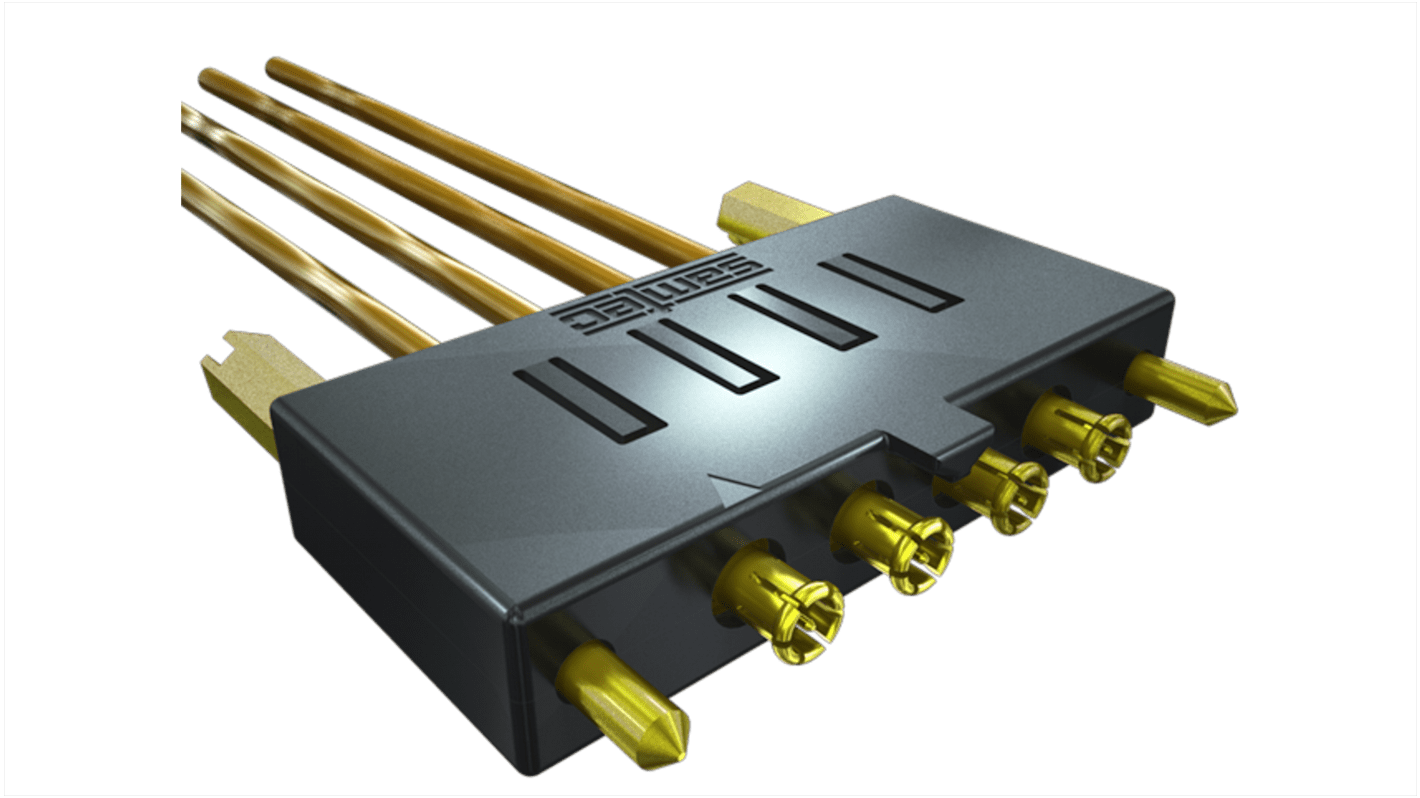 Samtec GRF1 Series, jack Through Hole, 50Ω, Solder Termination, Right Angle Body