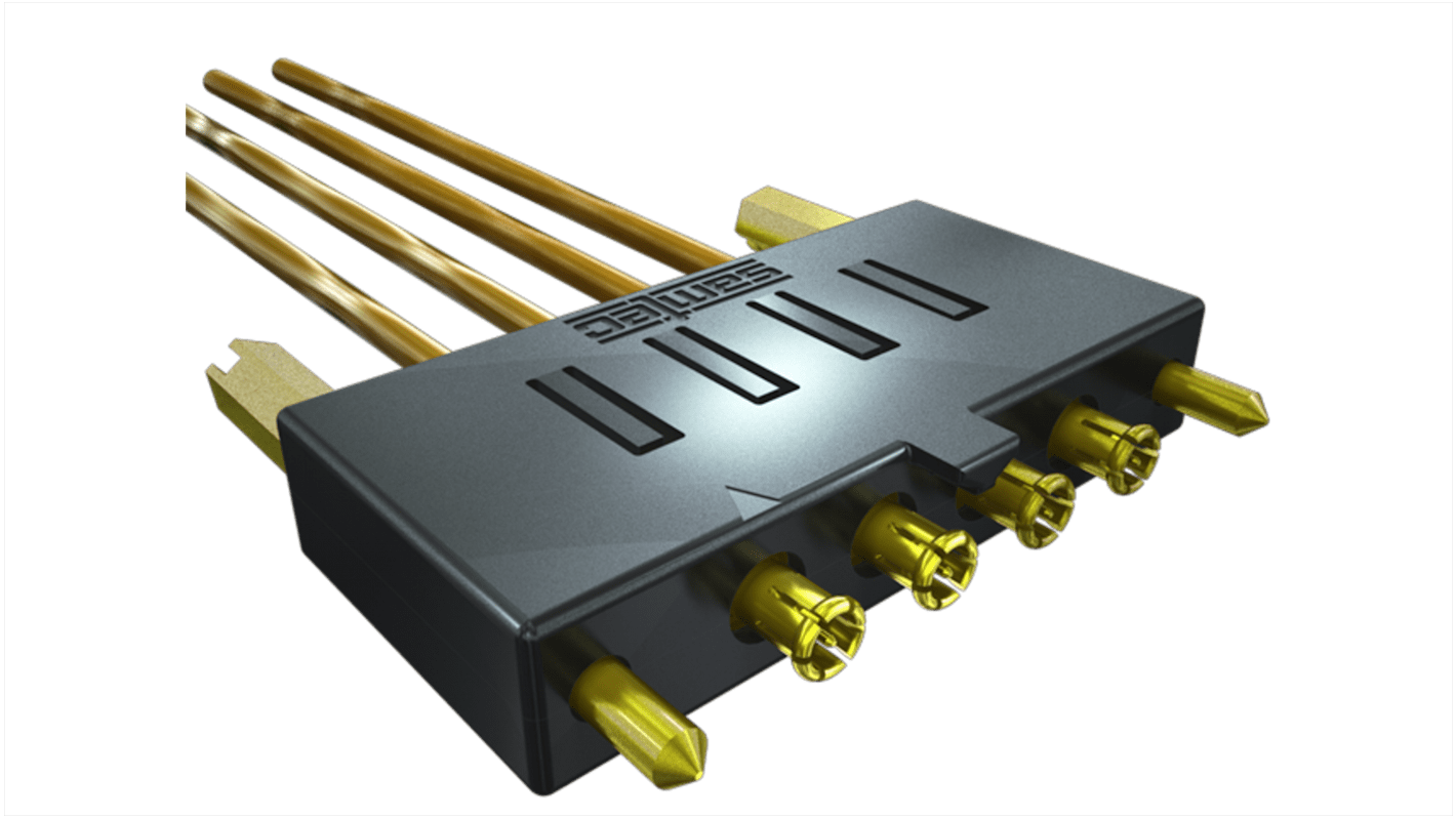 Samtec GRF1 Series, Jack Through Hole, 50Ω, Solder Termination, Right Angle Body