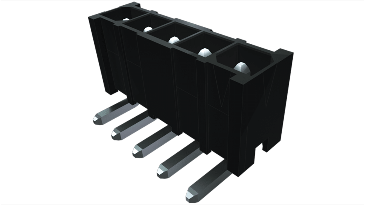 Conector macho para PCB Samtec serie IPBT de 4 vías, 2 filas, paso 4.19mm