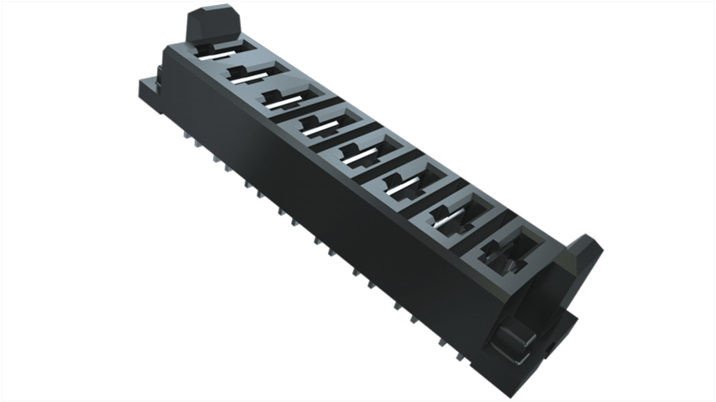 Samtec 基板接続用ソケット, 6 Pin 1 列 5mm ピッチ スルーホール実装