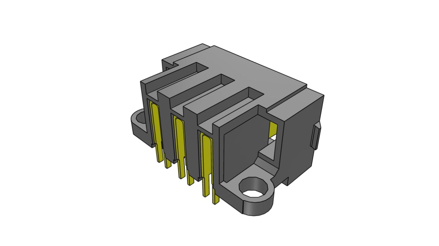Samtec ライトアングル 基板接続用ピンヘッダ 3極 5.0mm 1列