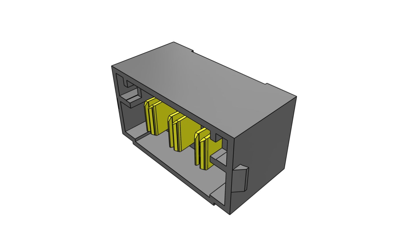 Samtec MPT Series Vertical PCB Header, 3 Contact(s), 5.0mm Pitch, 1 Row(s), Shrouded