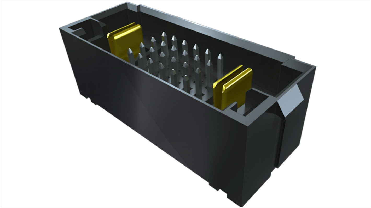 Samtec MPTC Series Right Angle PCB Header, 20 Contact(s), 5.0mm Pitch, 4 Row(s)