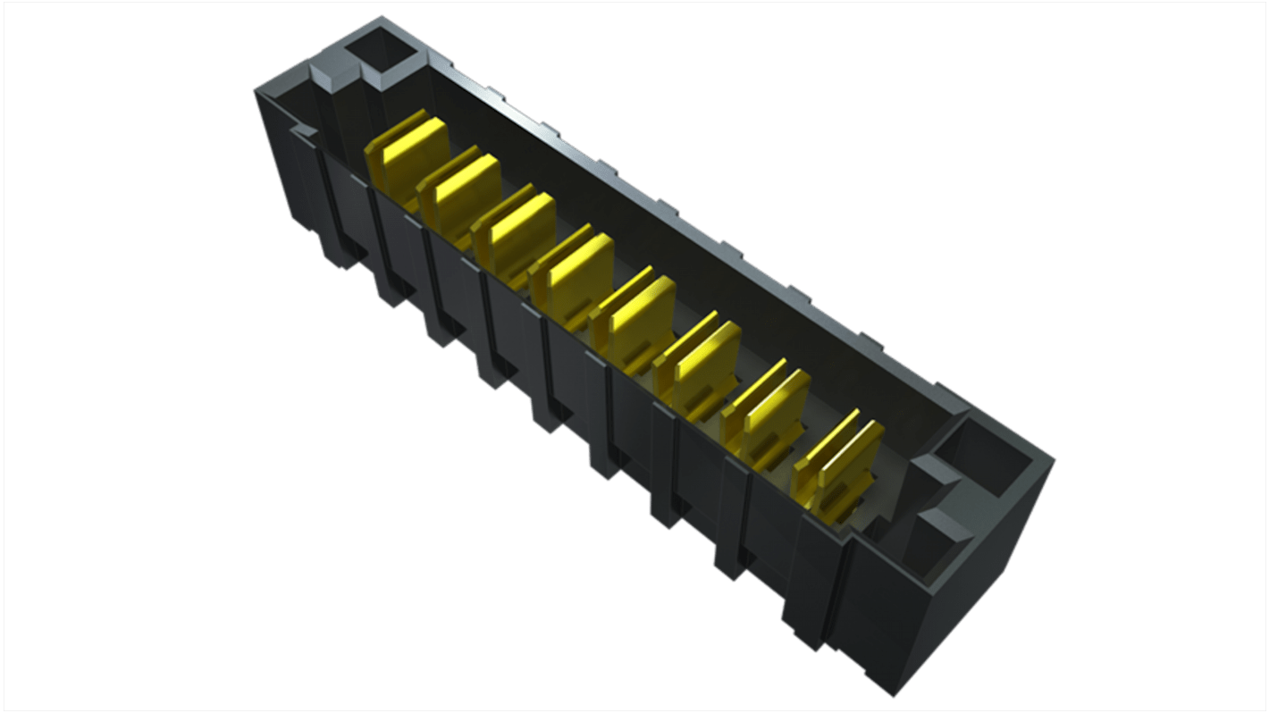 Samtec PET Series Vertical PCB Header, 4 Contact(s), 6.35mm Pitch, 2 Row(s), Shrouded