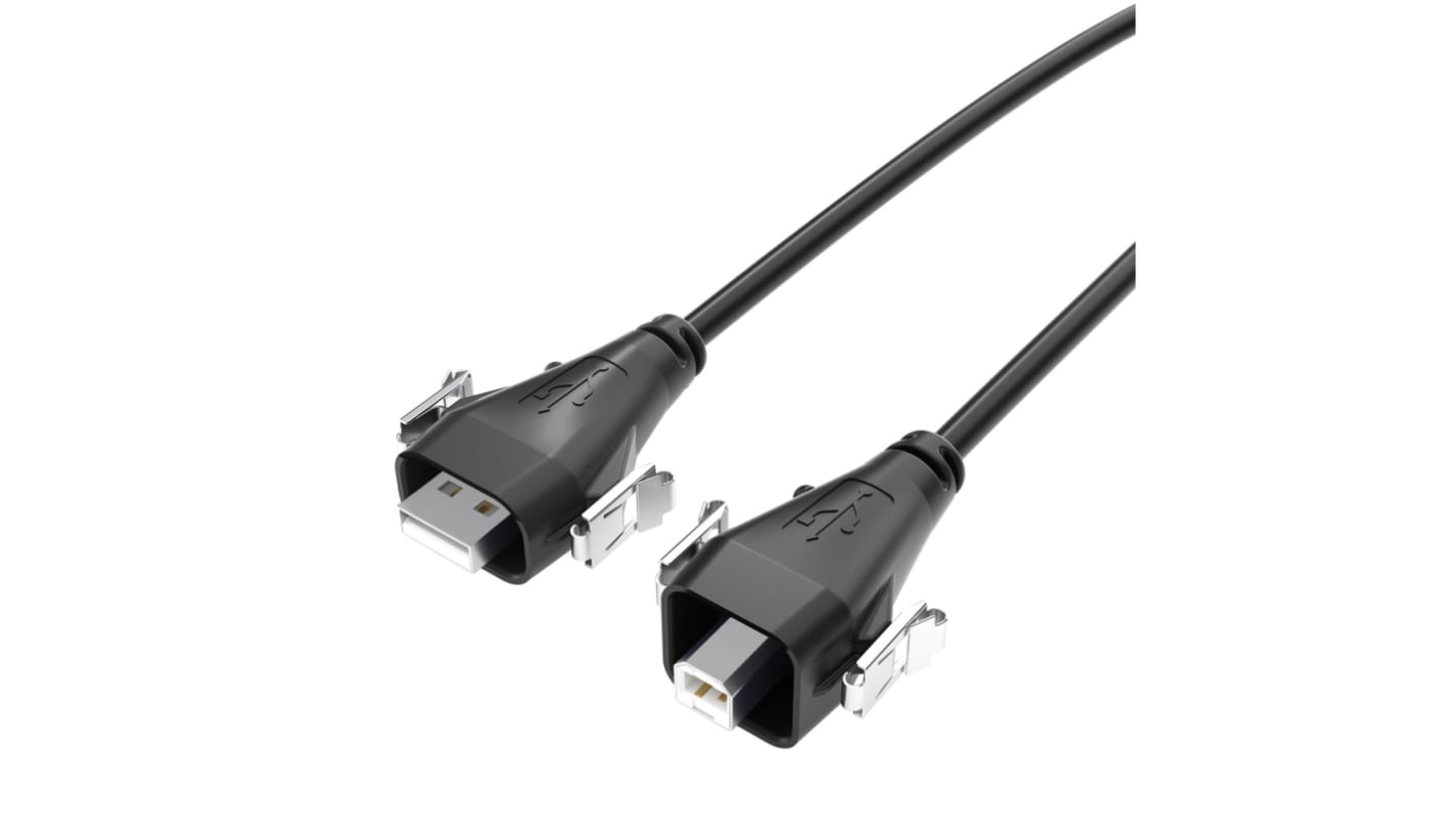 Samtec USB 2.0, Male USB A to Male USB B, 3m