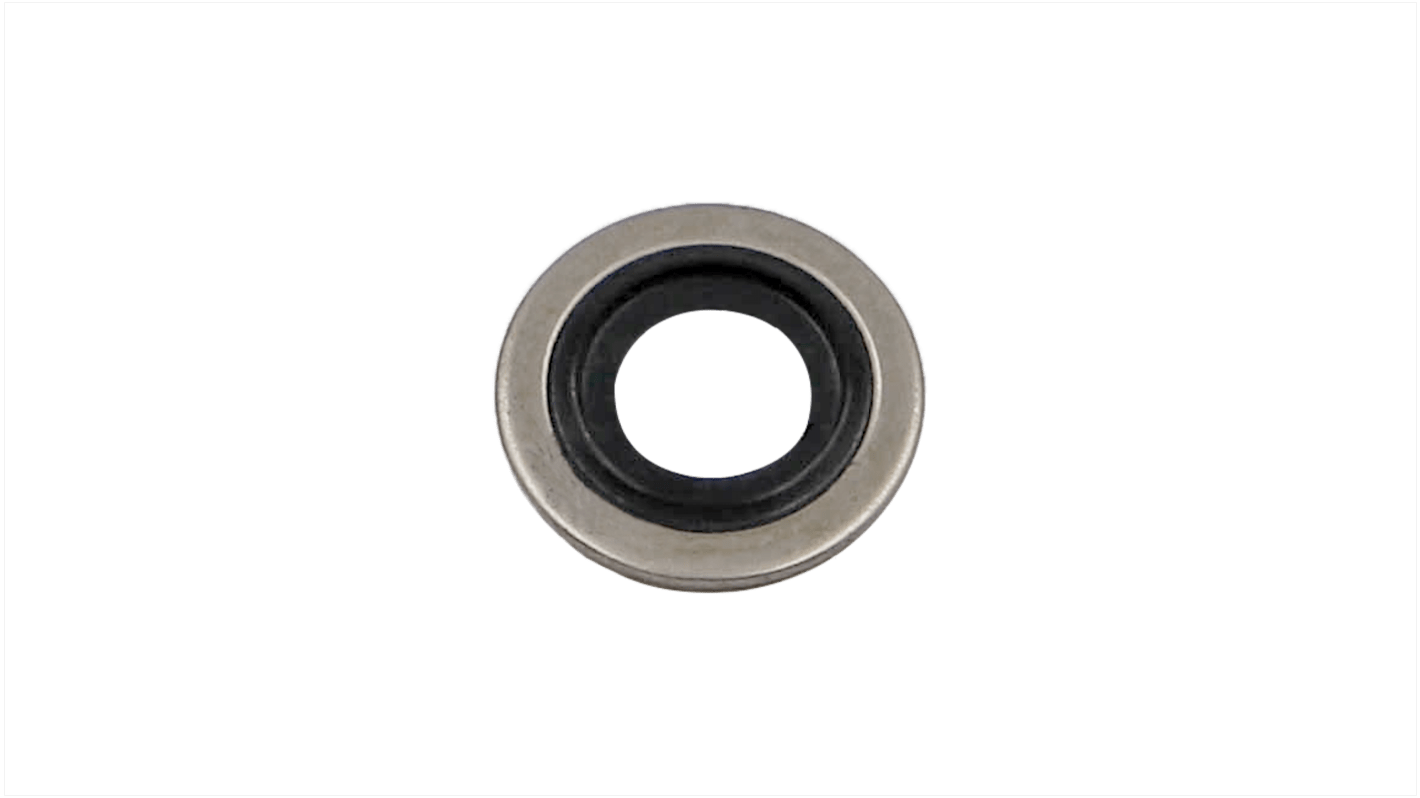 Guarnizioni di tenuta Hutchinson Le Joint Français in Gomma: PC851 e rondella: acciaio inox, Ø int. 8.7mm, Ø est. 14mm,