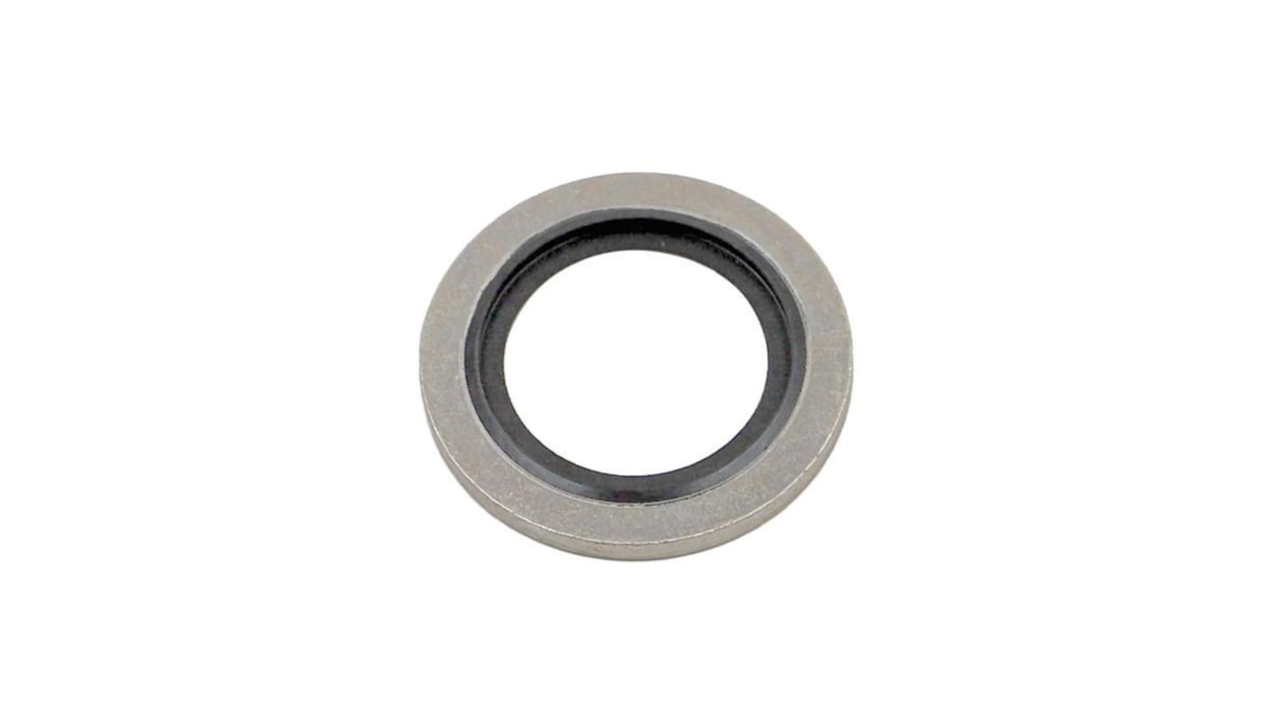 Hutchinson Le Joint Français Rubber : PC851 & washer : Mild Steel Bonded Seals O-Ring, 17.28mm Bore, 23.8mm Outer