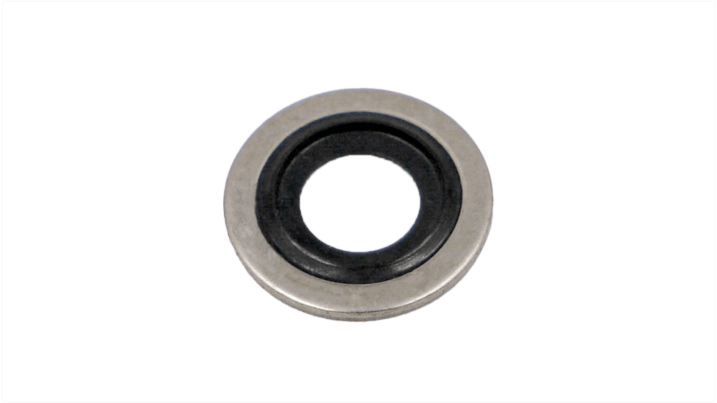 Hutchinson Le Joint Français Rubber : PC851 & washer : Mild Steel Bonded Seals O-Ring, 8.64mm Bore, 14.22mm Outer