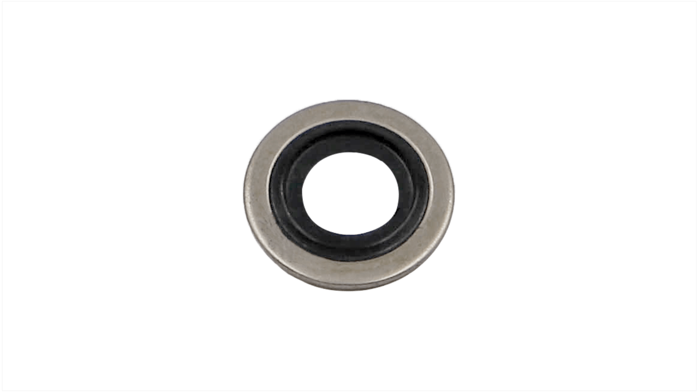 Hutchinson Le Joint Français Rubber : PC851 & washer : Mild Steel Bonded Seals O-Ring, 10.7mm Bore, 17mm Outer Diameter