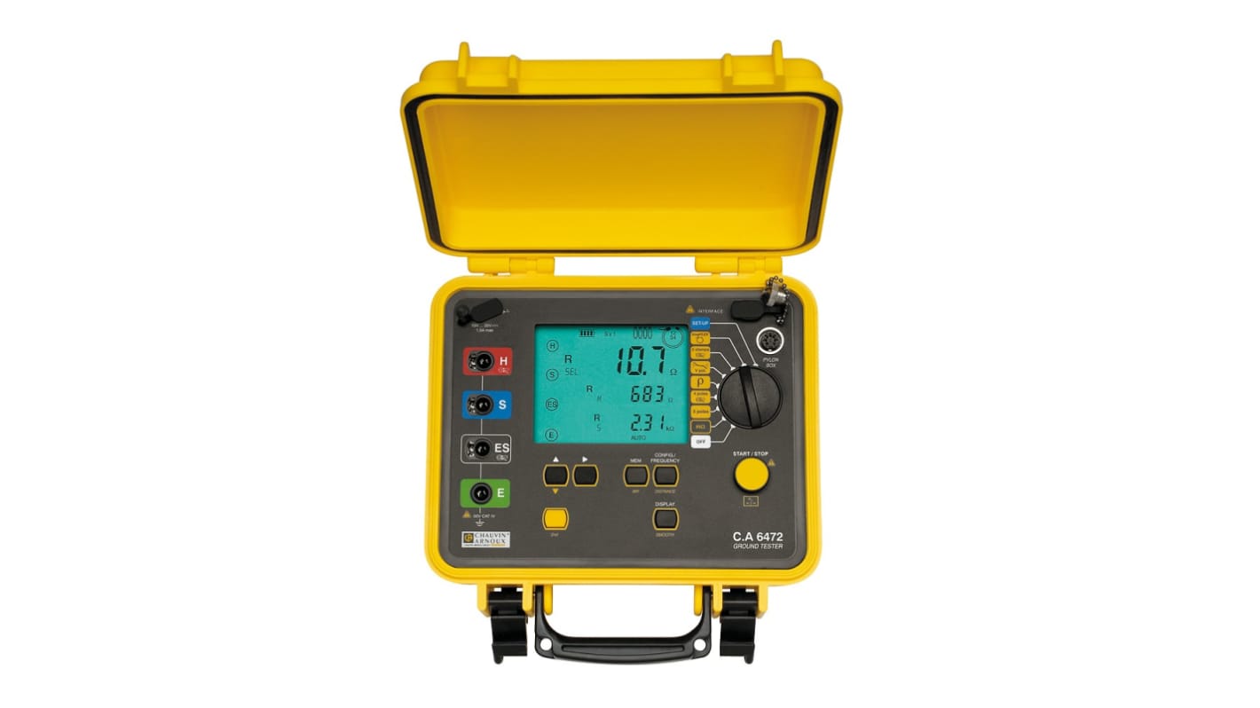 Chauvin Arnoux CA 6472 Earth Tester, 100kΩ CAT IV 50 V