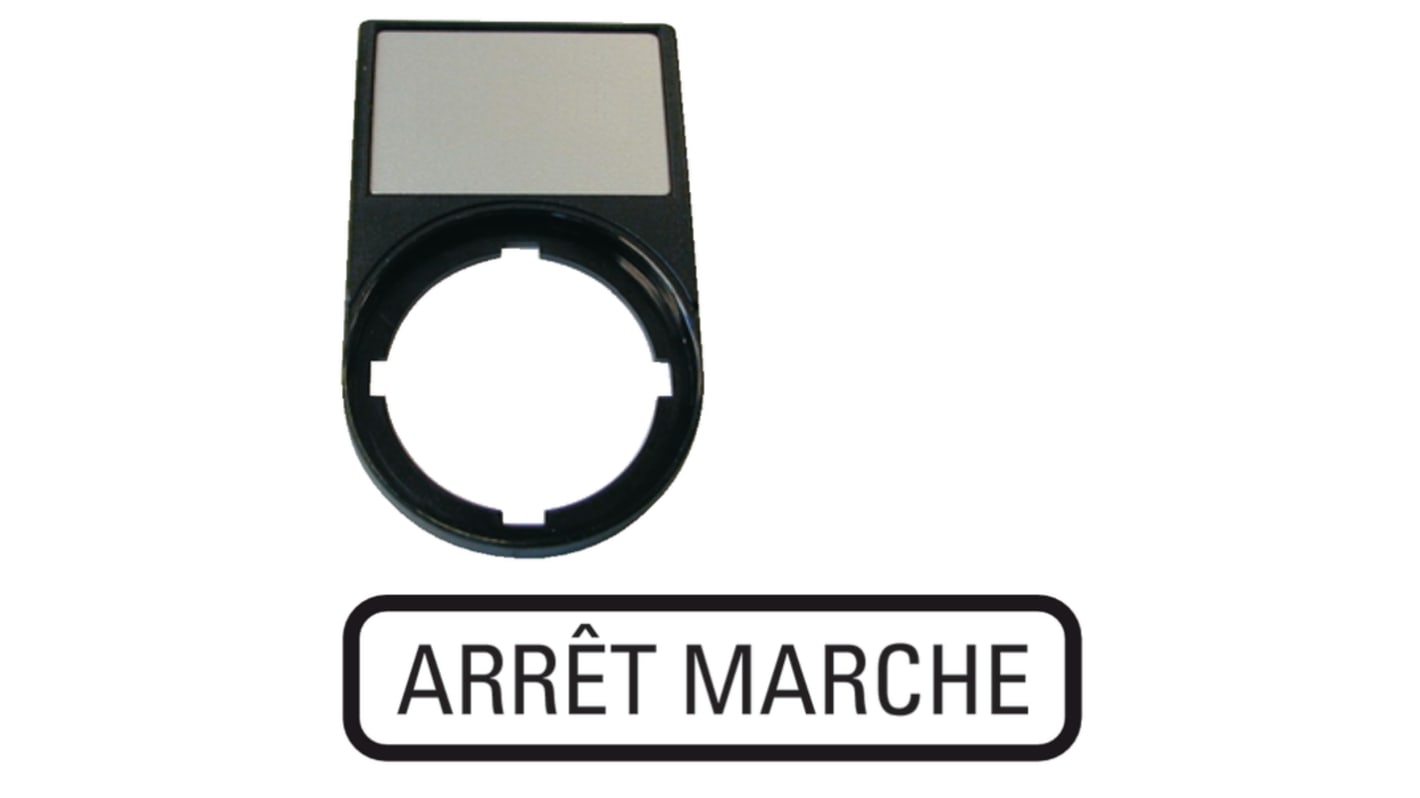 Eaton Legend Holder for Use with Pushbuttons, Arrêt - Marche