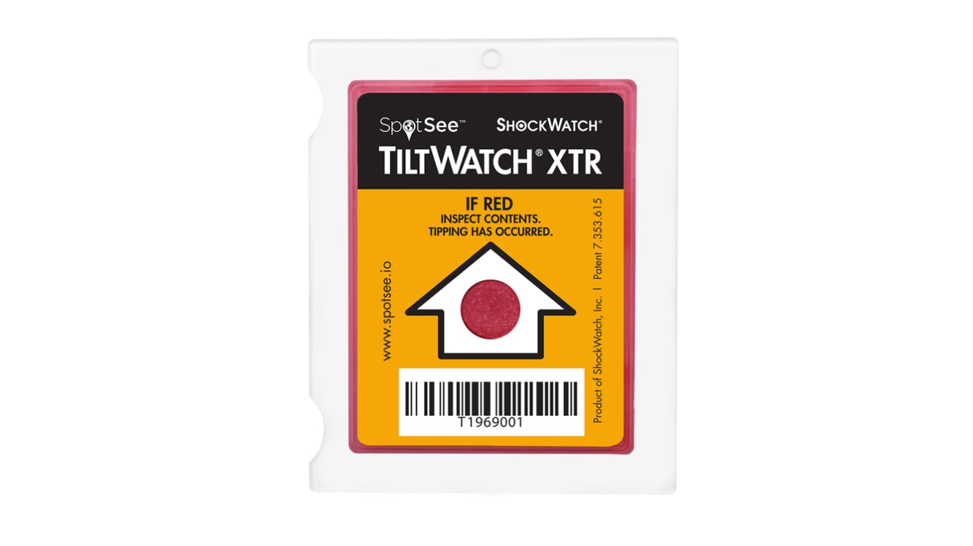 Indicateur de renversement SpotSee TiltWatch XTR