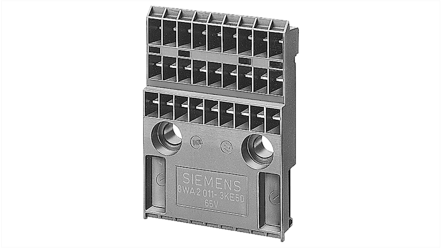 Siemens 8WA Anschlussleiste für Anschlussklemmenblöcke für DIN-Schienen