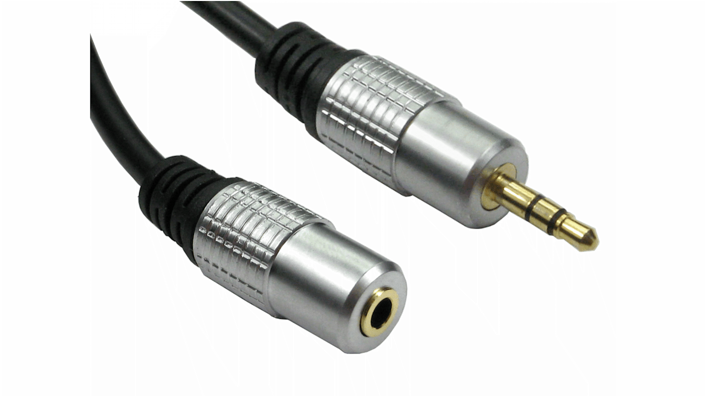 Cable auxiliar Conector jack estéreo de 3,5 mm a Conector jack estéreo de 3,5 mm, 5m