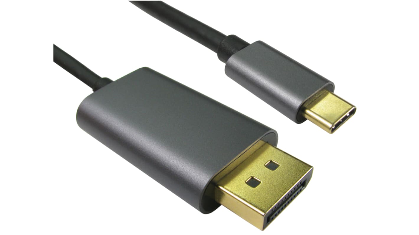 Kabel DisplayPort długość 2m Display Port B: USB C A: Display Port v. 1.4 RS PRO 8K