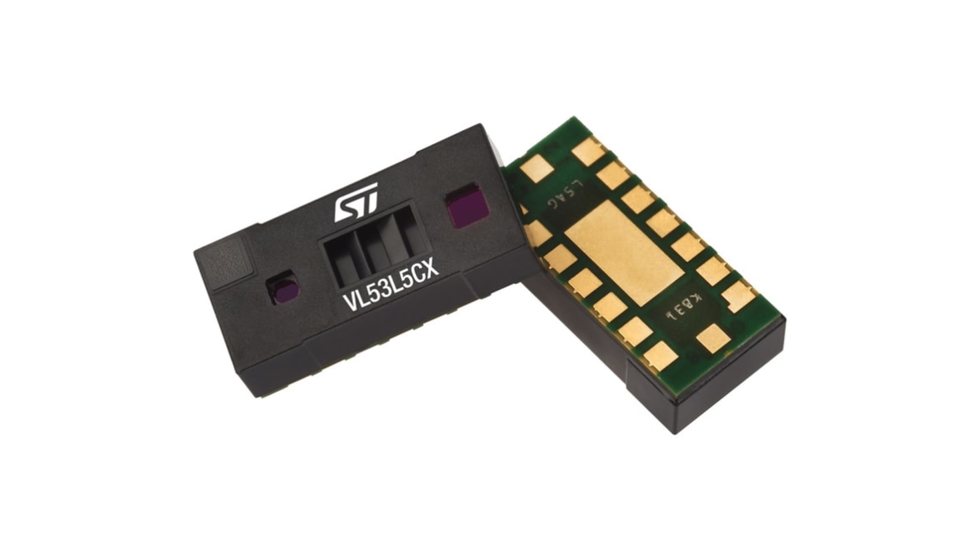 VL53L5CXV0GC/1 STMicroelectronics, VL53L Time-of-Flight, 4m 1.62 V to 3.6 V 16-Pin 8 x 8 Multizone