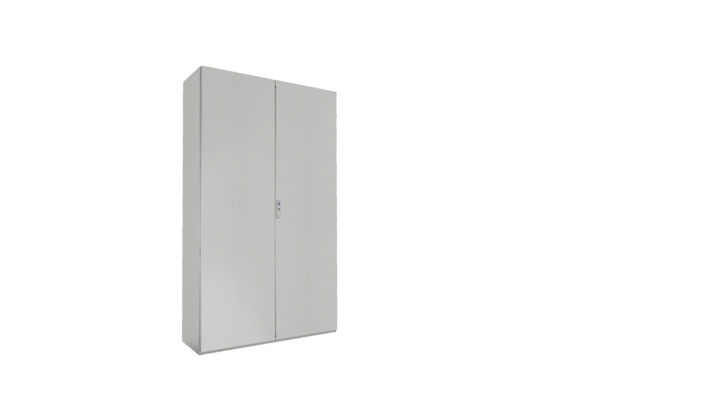 Rittal 双门落地机柜, IP55, 2000 x 1200 x 500mm, 不透明门, RAL7035, SE系列