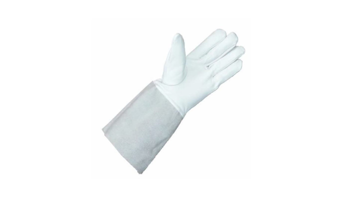 Liscombe Grey Leather Welding Gloves, Size 10