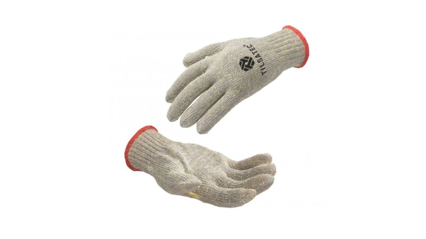 Tilsatec Schneidfeste Handschuhe, Größe 10, Garn Grau