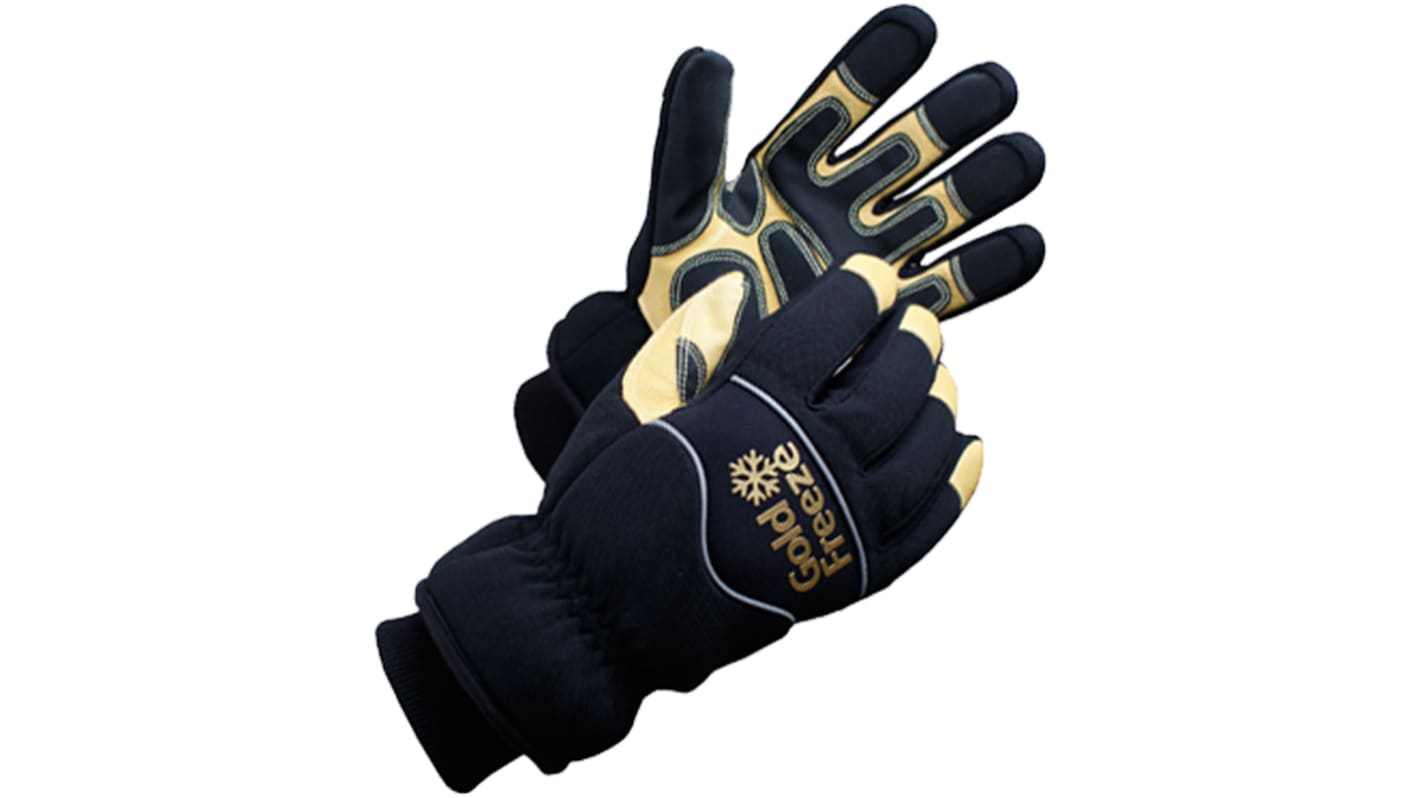 Goldfreeze Coldstore Gloves Wasserdichte Handschuhe, Größe 11 Schwarz/Gelb