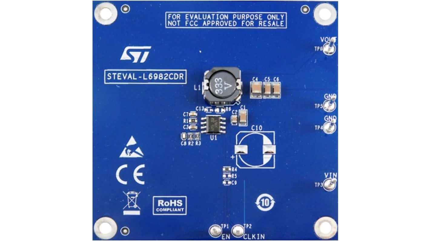 STマイクロ,  開発ボード, 開発キット, ステップダウンレギュレータ, L6982CDR 用, STEVAL-L6982CDR