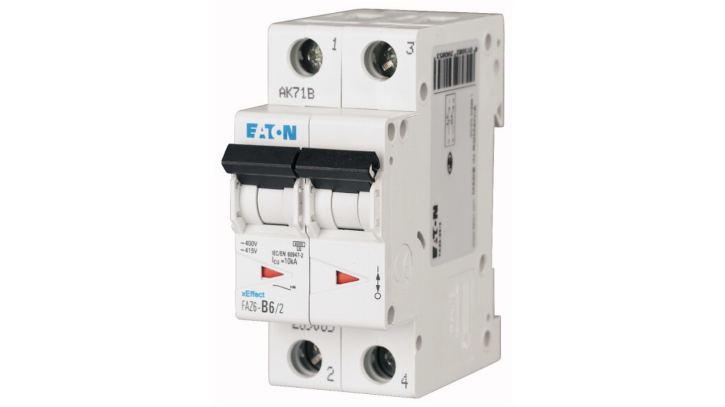 Eaton xEffect MCB, 2P, 3A Curve B