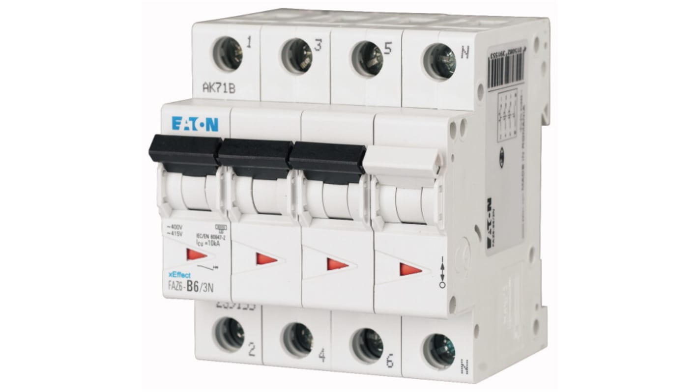 Eaton xEffect MCB, 3+N, 3A Curve D