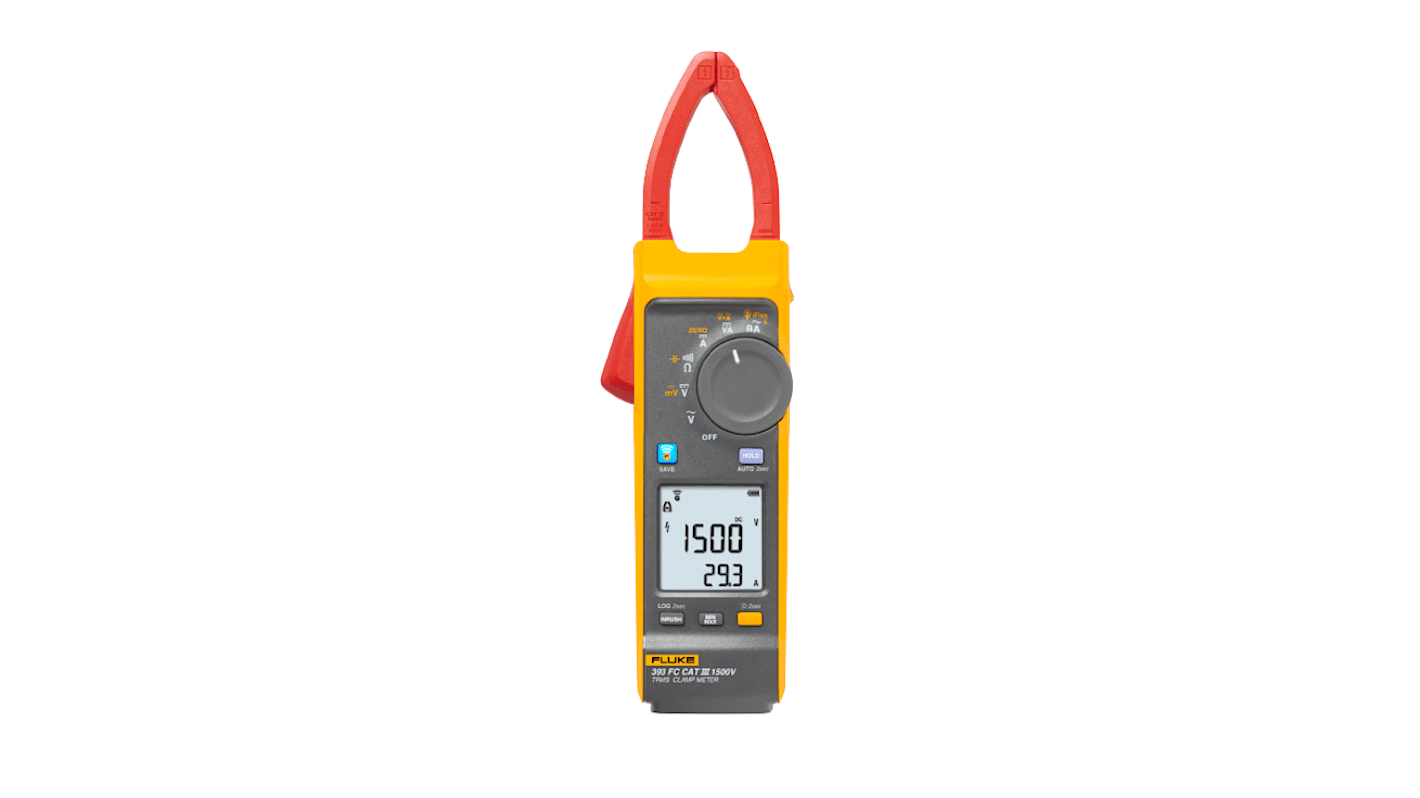 Fluke 393FC/E Zangenmessgerät AC/DC-Stromzange 1000V ac / 2500A ac, 1500V dc / 1000A dc, ISO-kalibriert