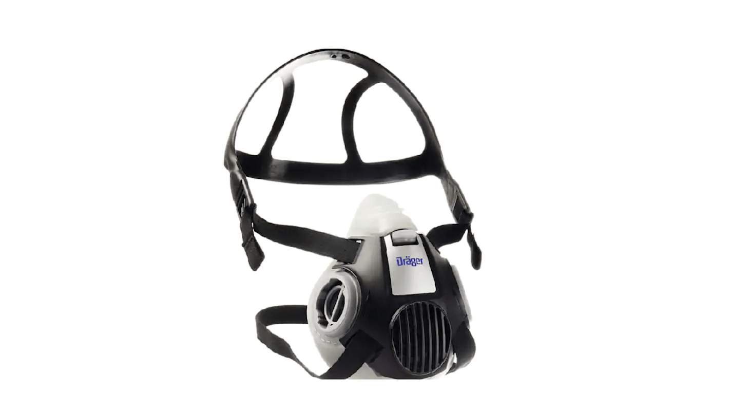 DRAEGER X-plore 3300 Series Half-Type Respirator Mask with Replacement Filters, Size M