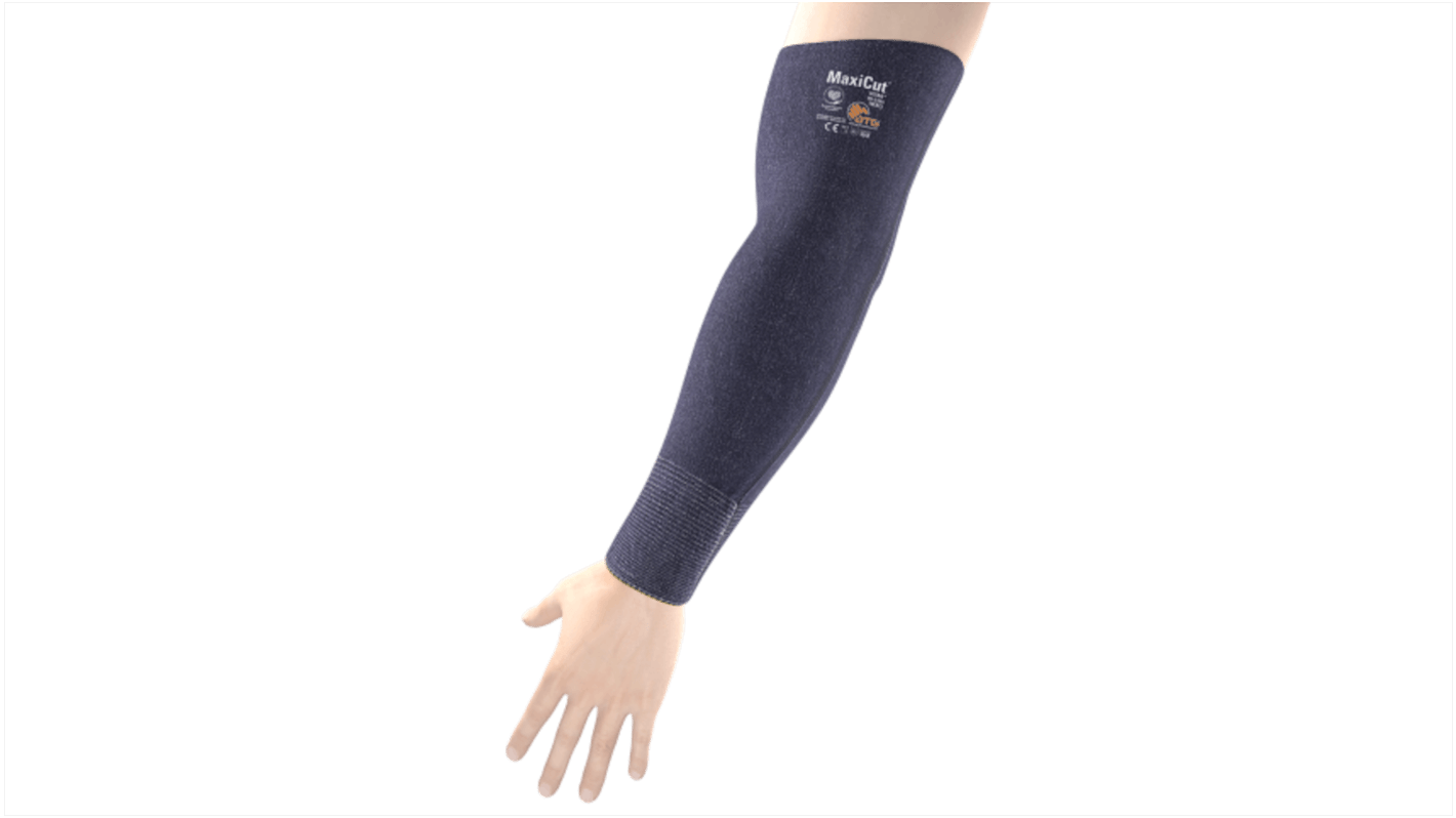 ATG MaxiCut Ultra Blue Reusable Polyester Arm Protector for Cut Resistant Use, 455mm Length, Small
