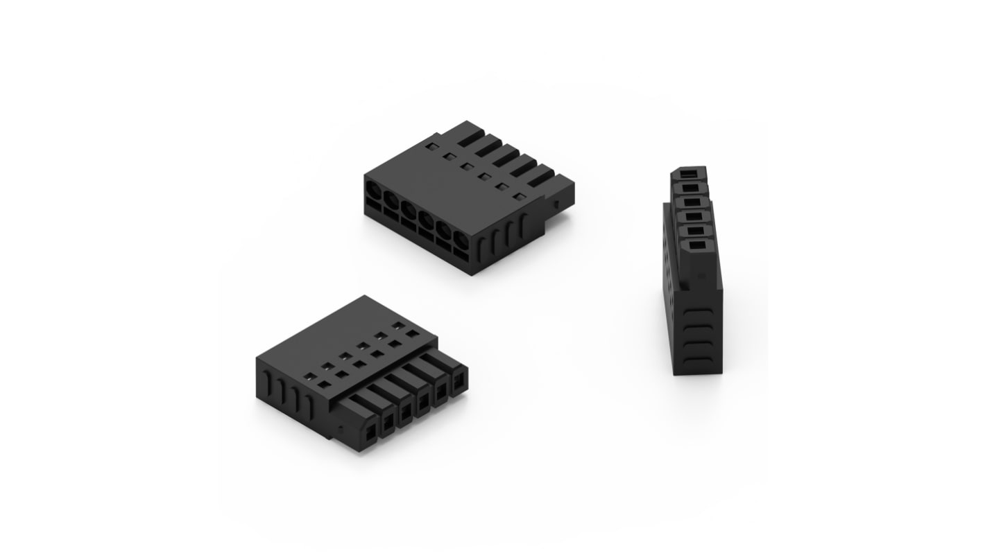 Wurth Elektronik, 2.5mm Pitch, 3460B, 6 Way, Pluggable Terminal Block, Plug, Cable Mount, 691346000006B
