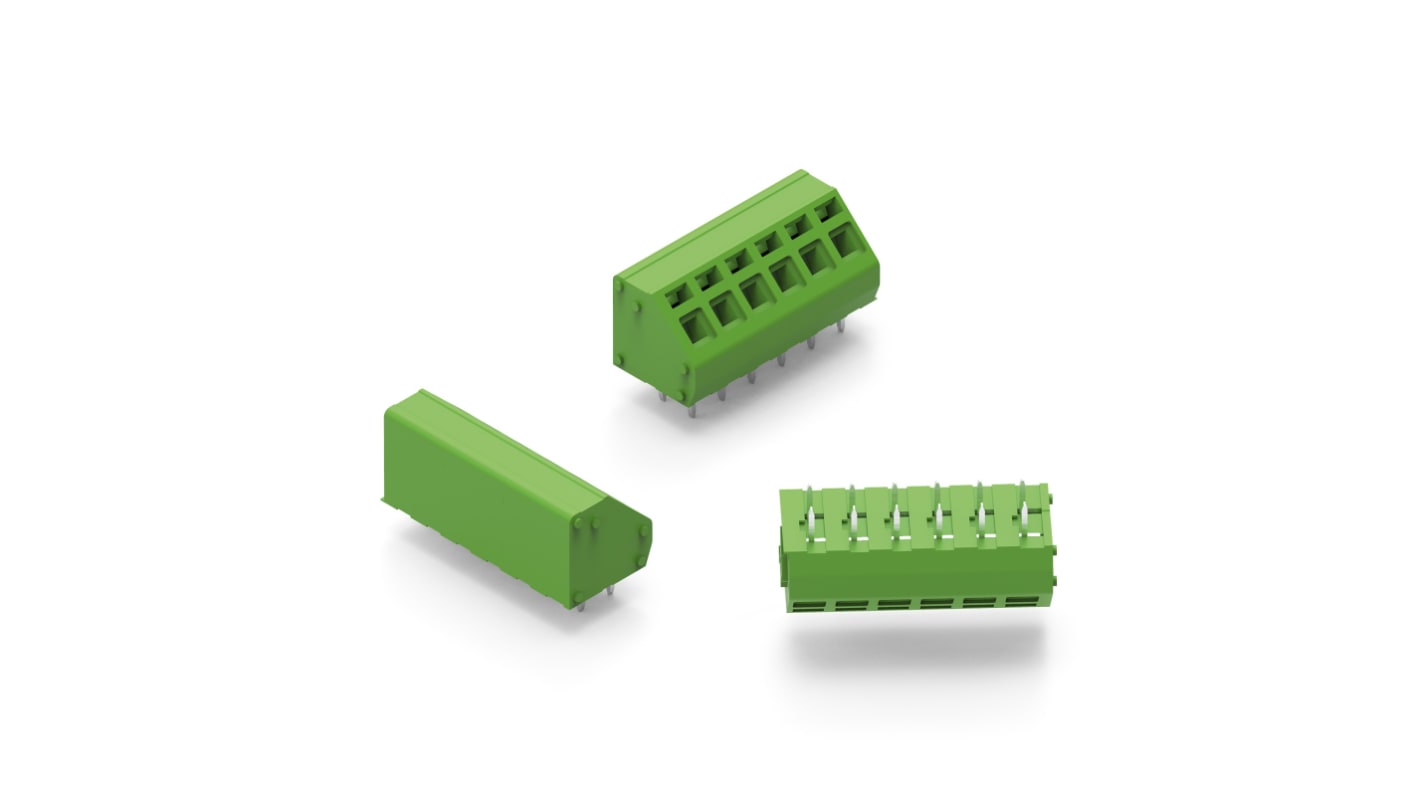 Wurth Elektronik WR-TBL Series PCB Terminal Block, 2-Contact, 5.08mm Pitch, Cable Mount, 1-Row