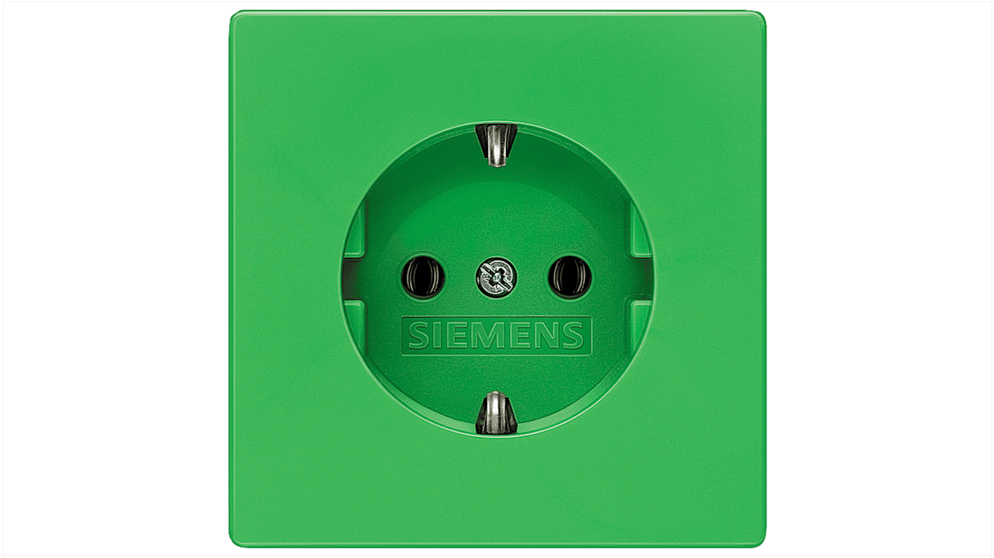 Conector hembra, Verde, 250 V, 16A, IP20