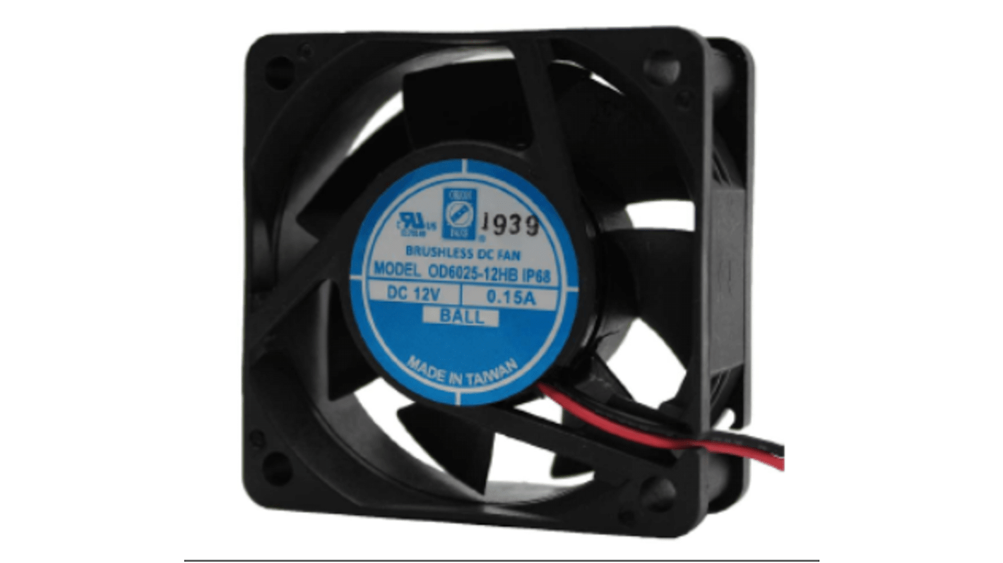 RS PRO DC-Axiallüfter, Kugellager, 24 V dc / 2.8W, 60 x 60 x 25mm, 4000U/min, 25cfm