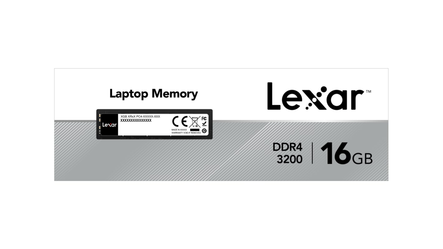 Lexar Arbeitsspeicher für Laptop, 16 GB, 3200MHz DDR4 DIMM