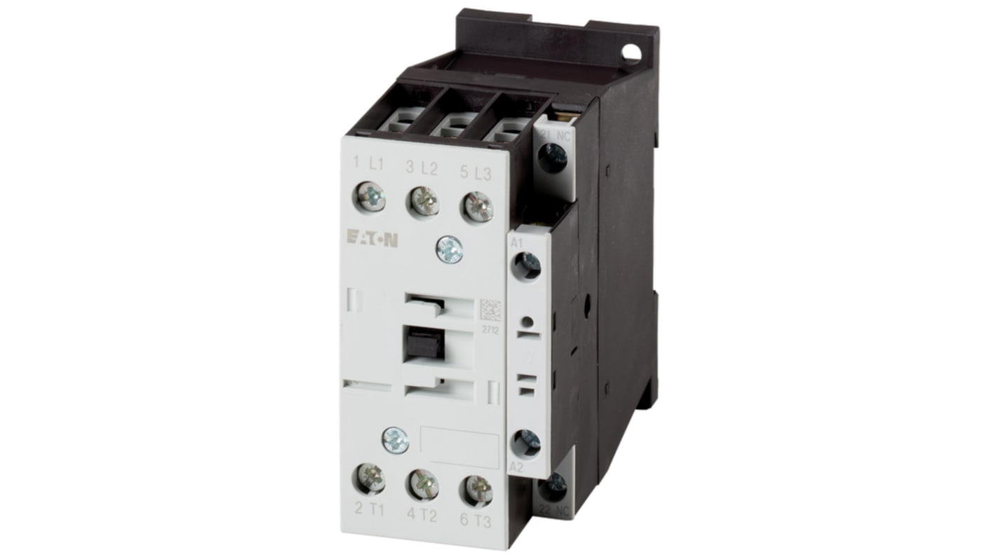 Stycznik 400 V Eaton styki: 3 18,5 kW 38 A 1 NC 112456 DILM38-01(230V50HZ,240V60HZ)
