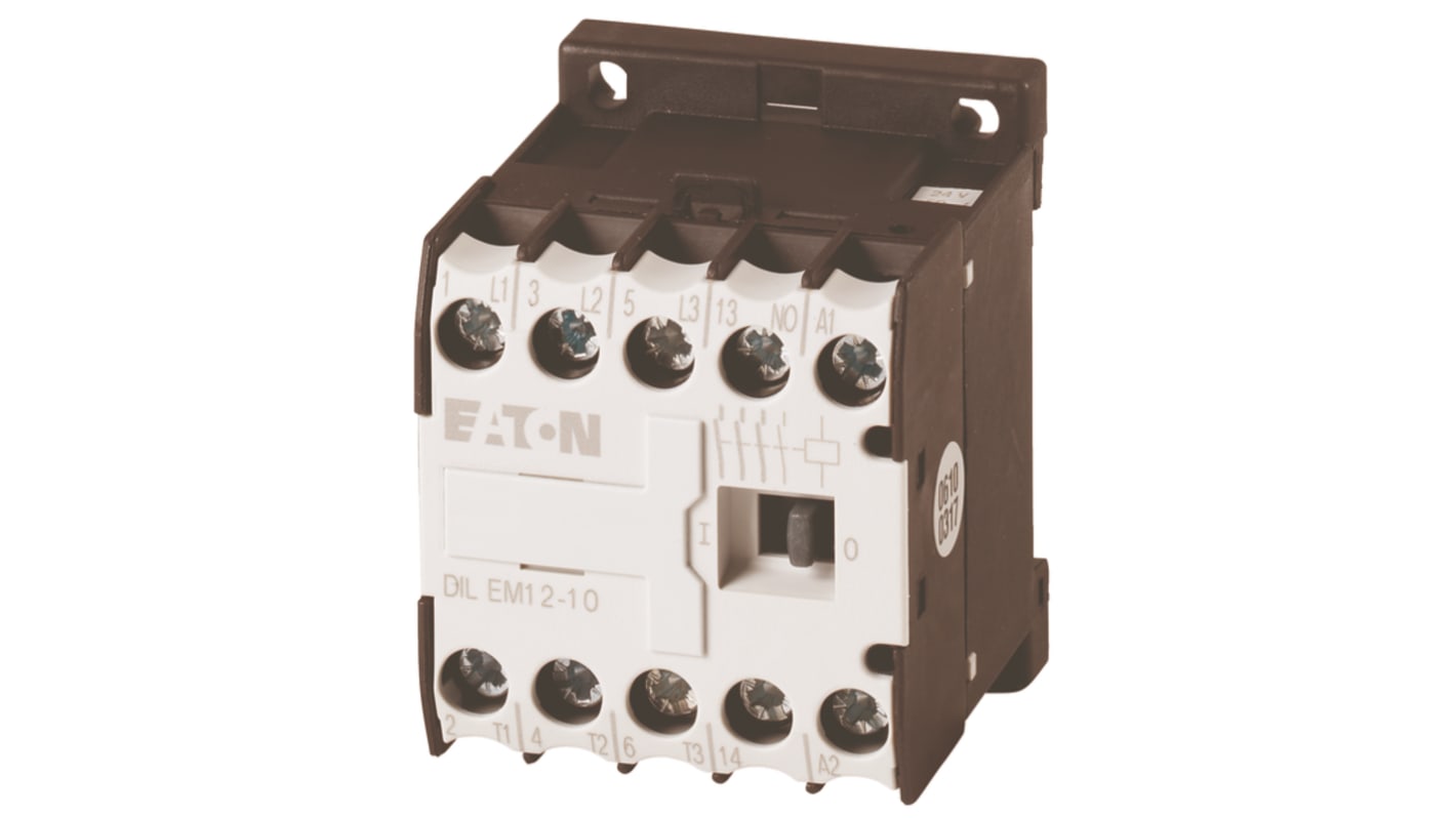 Stycznik 400 V Eaton styki: 3 5,5 kW 50 A 1 N/O 127075 DILEM12-10(230V50HZ,240V60HZ)