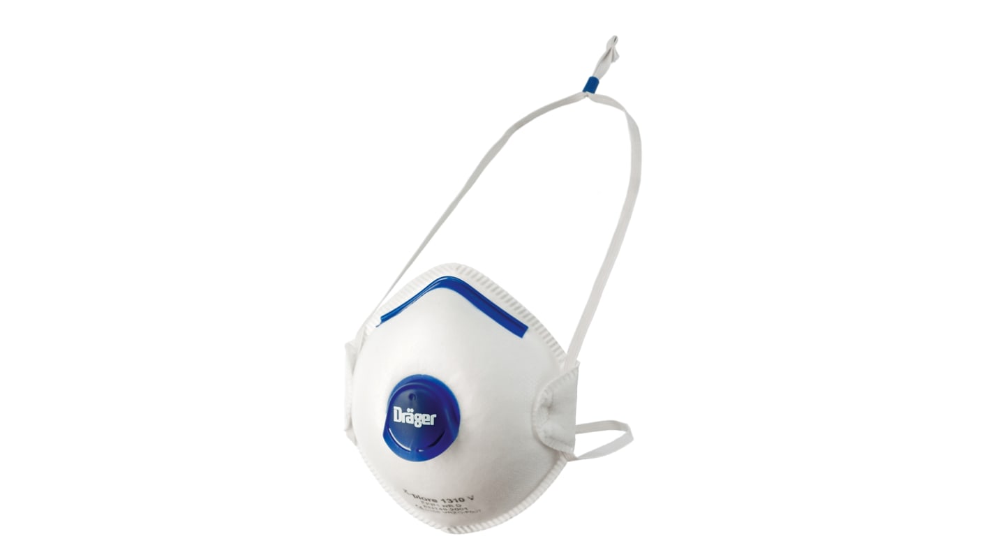 DRAEGER X-plore 1300 Series Disposable Respirator, FFP1, Valved, Moulded