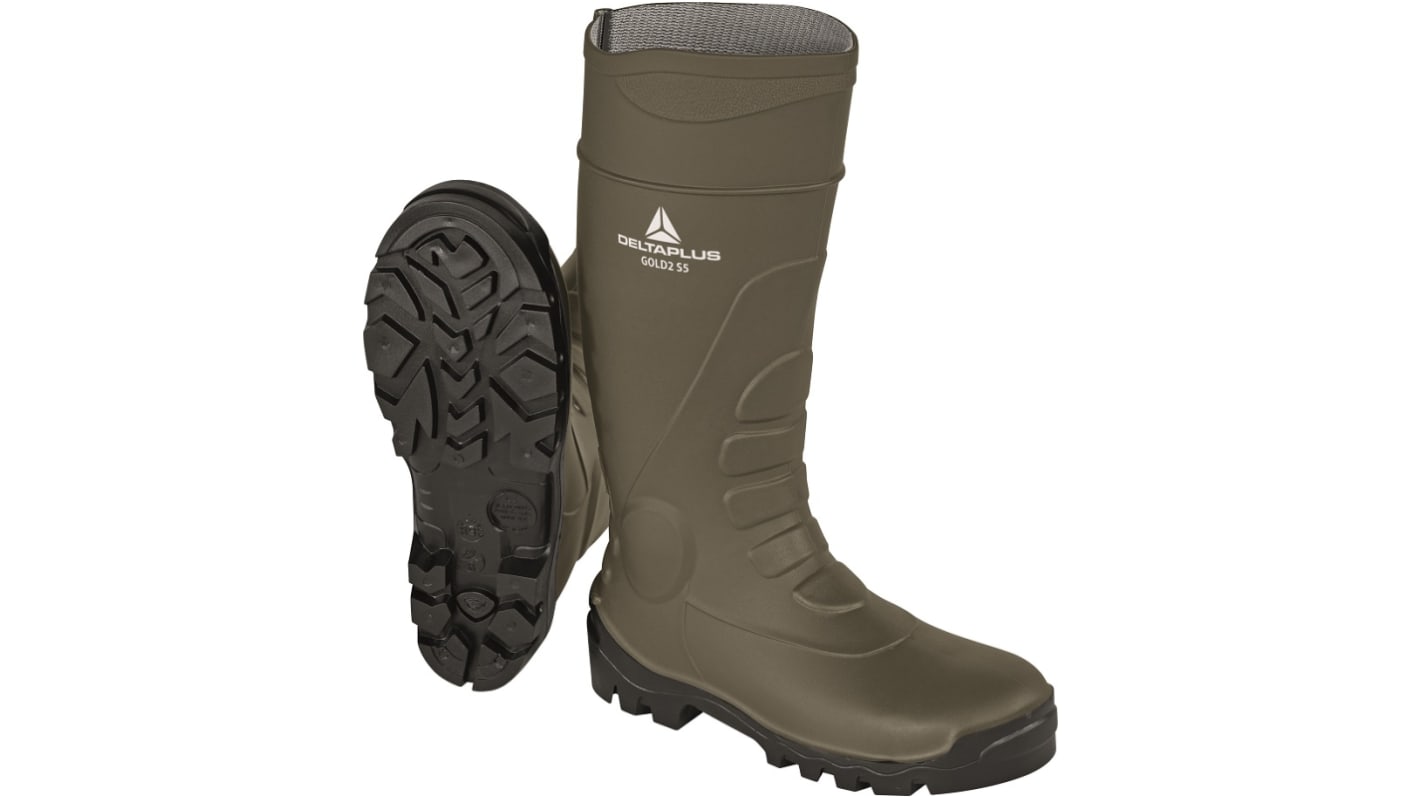 Delta Plus GOLD2 S5 SRC EN20345 S5, Herren, Sicherheitsstiefel Schwarz, mit Edelstahl-Schutzkappe , Größe 39 / UK 6