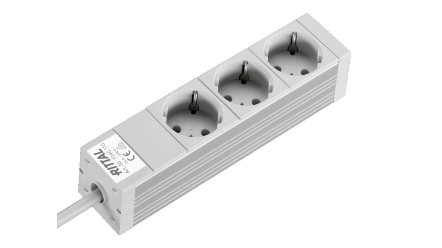 Rittal DK Kabeltrommeln, 2m, 3-fach, CEE Mit Leitung 250 V