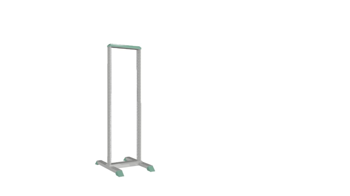 Rittal DK 7396 Series Grey 36 U Sheet Steel Server Rack , with 2-Post Frame 1722 x 550 x 750mm