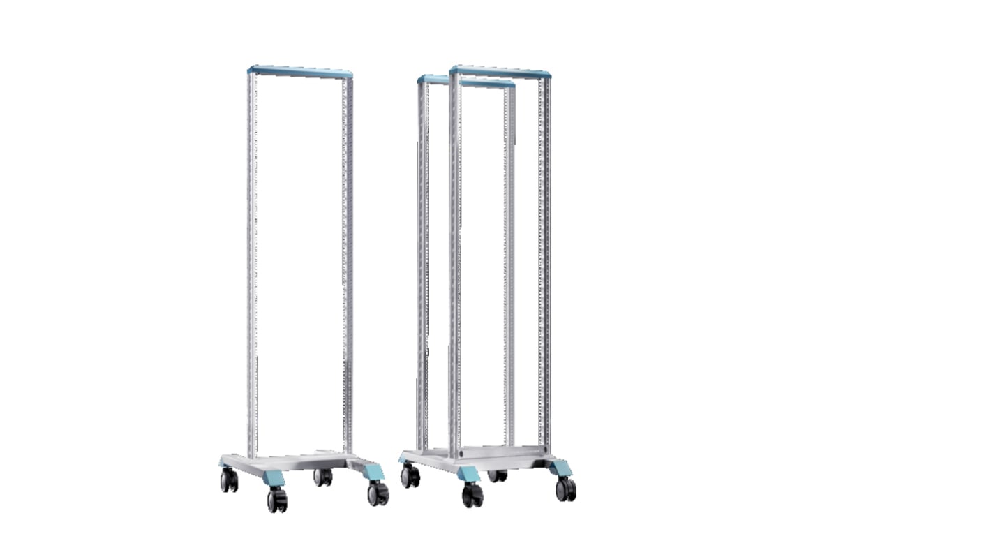 Rittal DK 7445 Series Grey 45U Steel Server Rack , with 2-Post Frame