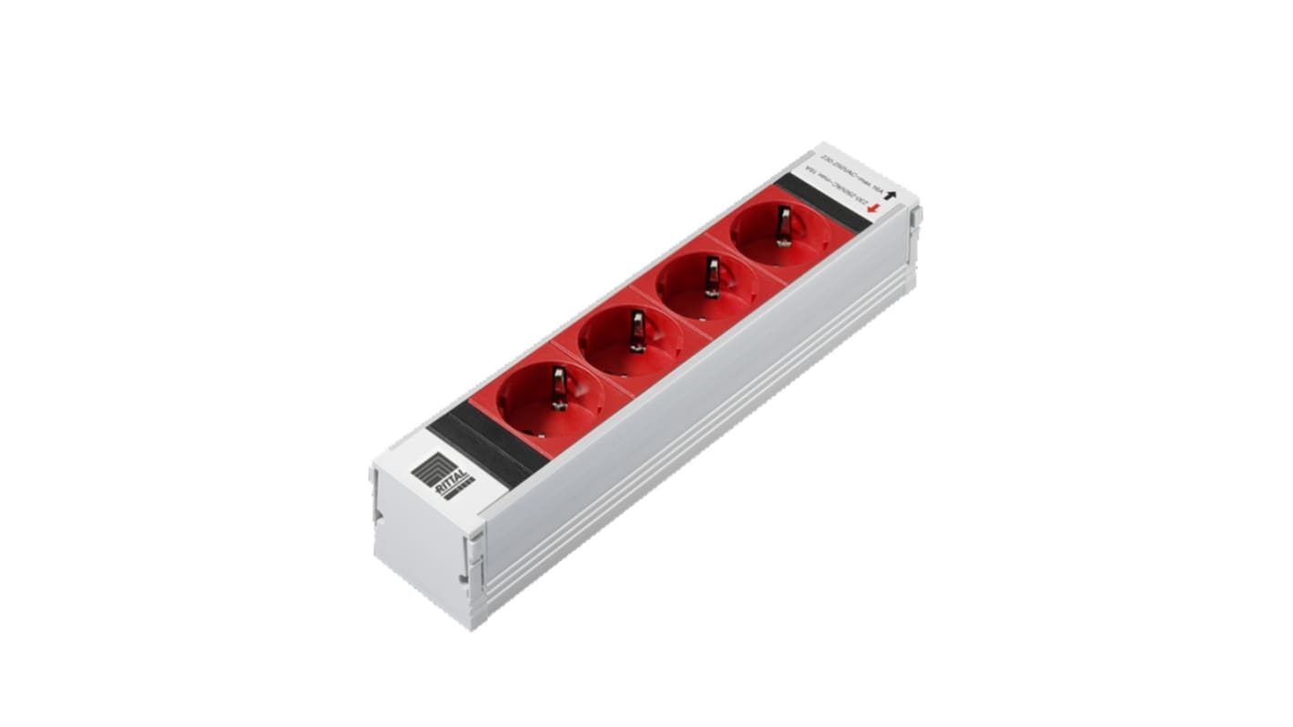 Rittal Type F - German Schuko Power Distribution Unit, 16A, 230 V