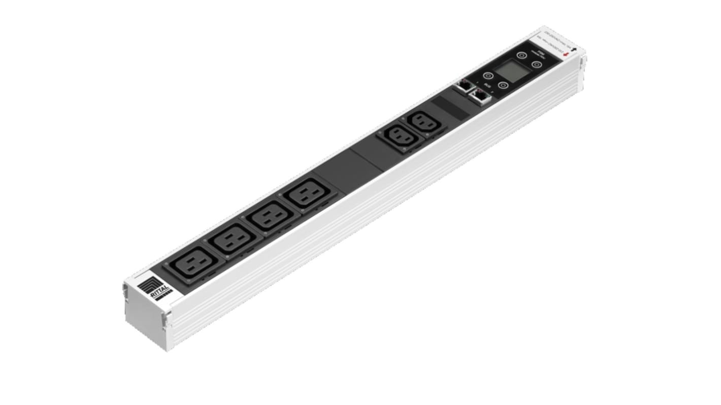 Rittal 6 Gang Power Distribution Unit, 16A, 230 V