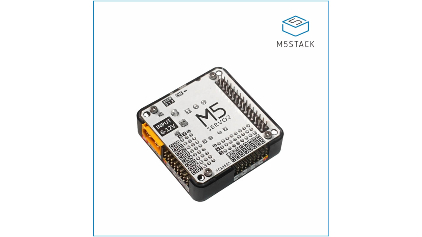 M5Stack SERVO2 Module 16 Channels - 13.2 Motor Driver for PCS9685, SY8368AQQC for M5 Core, M5StickC, M5StickV