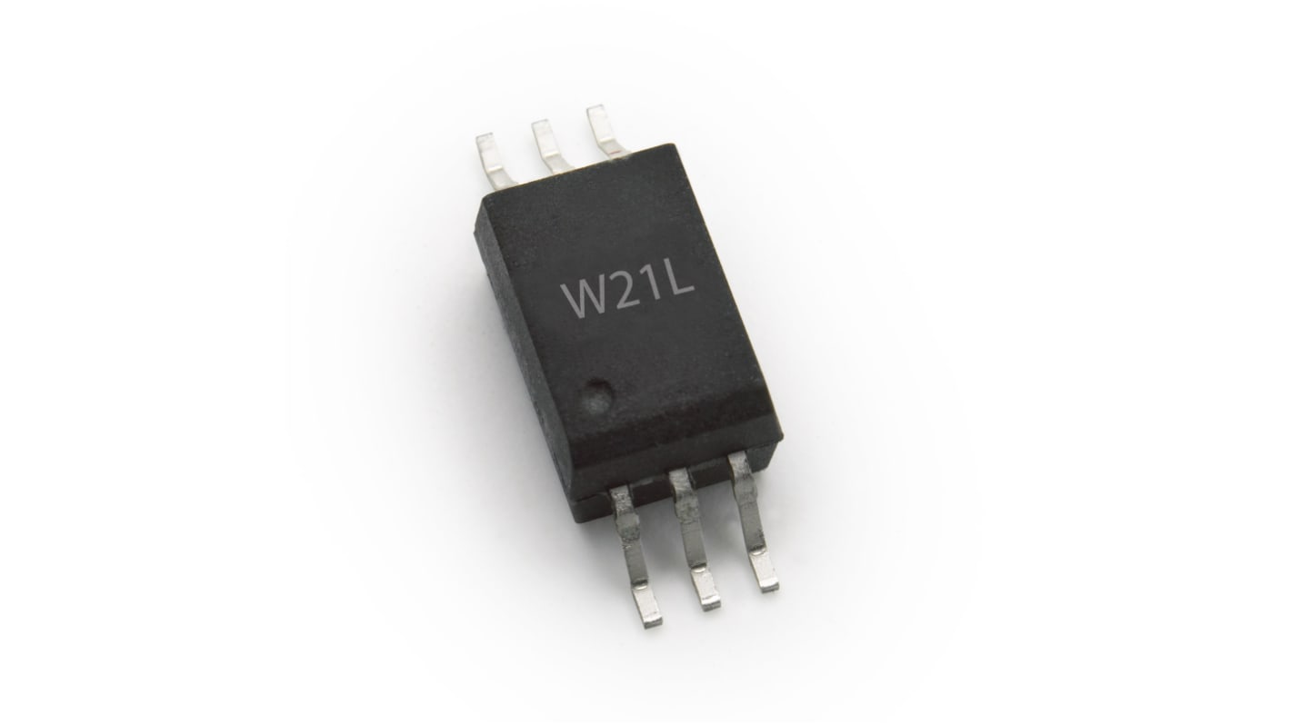 Broadcom, ACPL-W21L-500E DC Input CMOS Output Optocoupler, Surface Mount, 6-Pin SO