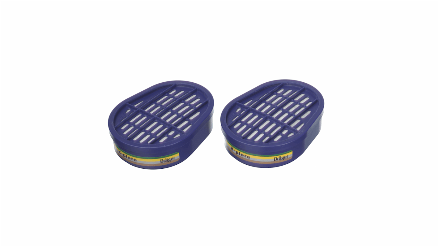 Filtre à gaz à Ammoniac DRAEGER pour Demi-masques à baïonnette Drainger X-plore 3300 et 3 500 A, masque complet 5500
