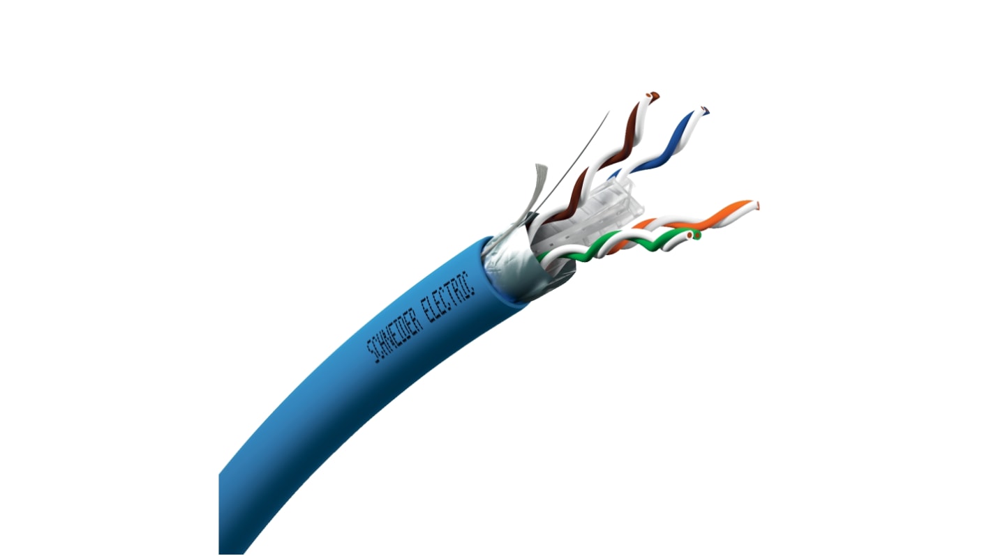 Schneider Electric, 305m Cat6a, Blue, F/UTP Shielded