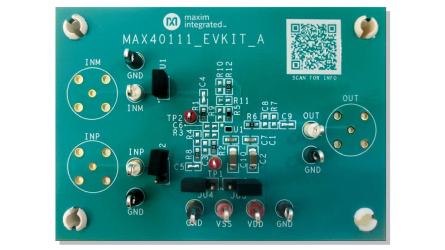 Kit de desarrollo Amplificador de funcionamiento Maxim Integrated Evaluation Kit - MAX40111EVKIT#